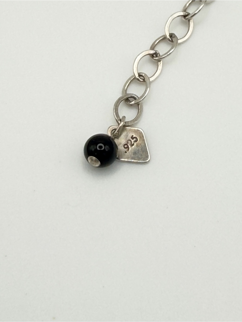 Silpada Vintage Sterling 4-Strand Leather Amber Pendant w/Onyx Beads Necklace - Picture 9 of 15